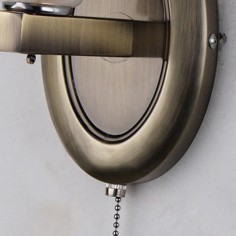 Nordic Style Vanity Light Geometry Shape Vanity Lamp with Glass Shade for Bedroom