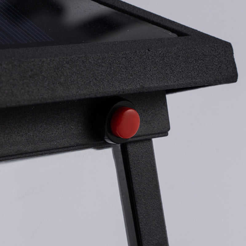 LED Black Solar Pillar Lamp Waterproof Outdoor Light for Garden