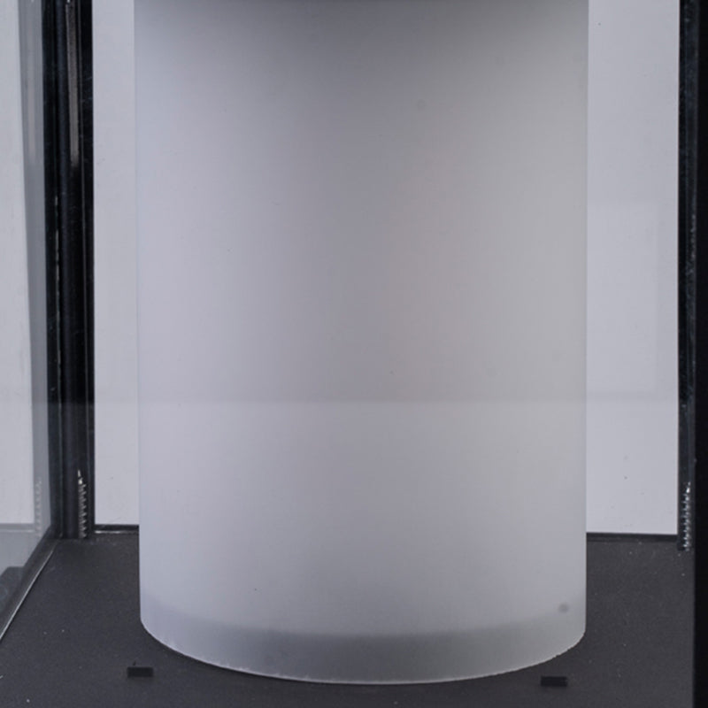 LED Black Solar Pillar Lamp Waterproof Outdoor Light for Garden