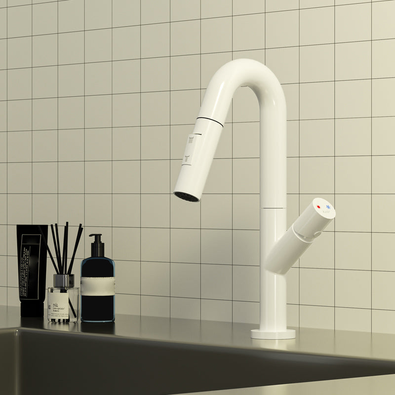 Industrial Wide Spread Bathroom Faucet Circular Lavatory Faucet