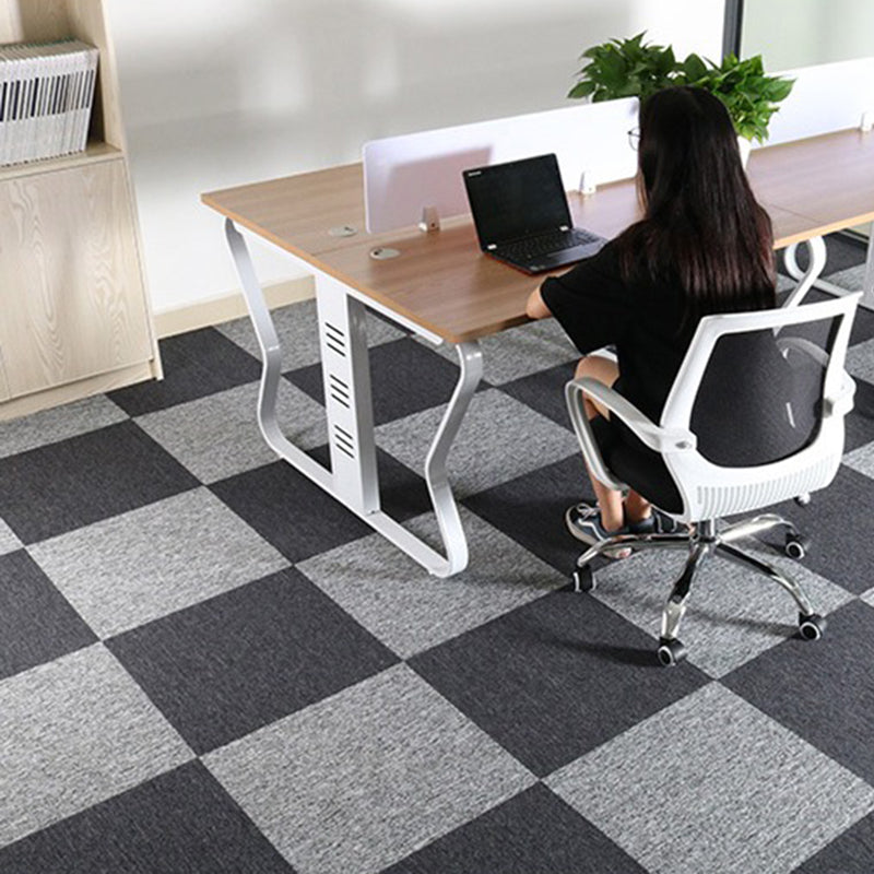 Carpet Tile Non-Skid Fade Resistant Geometry Loose Lay Carpet Tiles