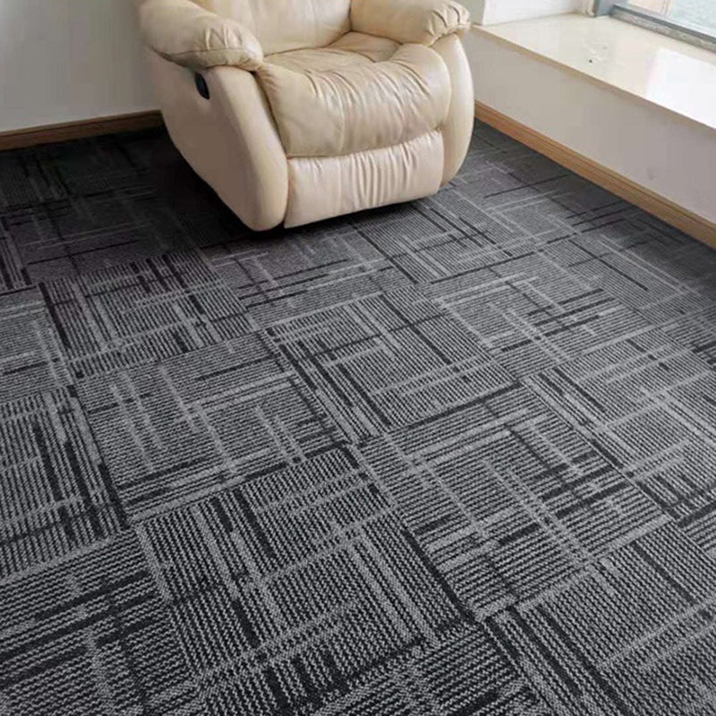 Carpet Tile Non-Skid Fade Resistant Geometry Loose Lay Carpet Tiles