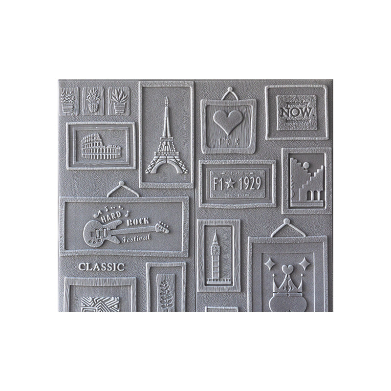 Indoor Wall Paneling 3D Print Peel and Stick Waterproof Wall Panel