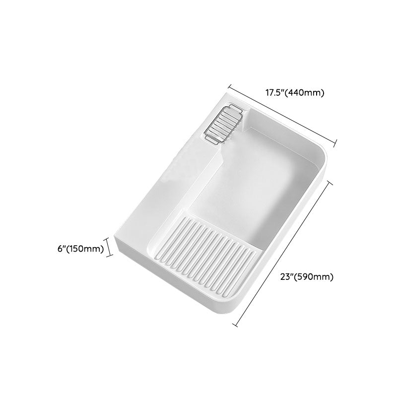 Modern Vessel Lavatory Sink Porcelain with Overflow Wash Stand