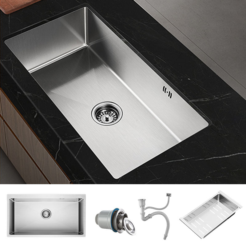 Modern Kitchen Bar Sink Stainless Steel with Soundproofing Workstation Ledge