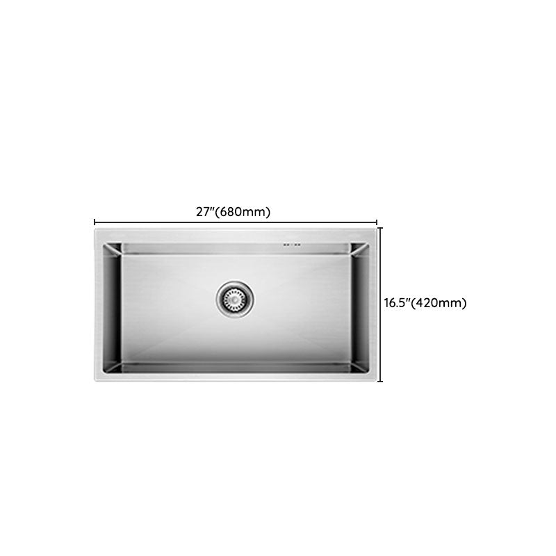 Modern Kitchen Bar Sink Stainless Steel with Soundproofing Workstation Ledge