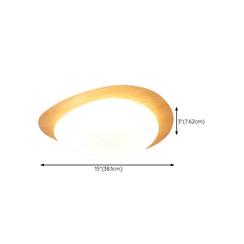 Contemporary Flush Mount Lamp Acrylic Shade Led Flush Mount for Bedroom