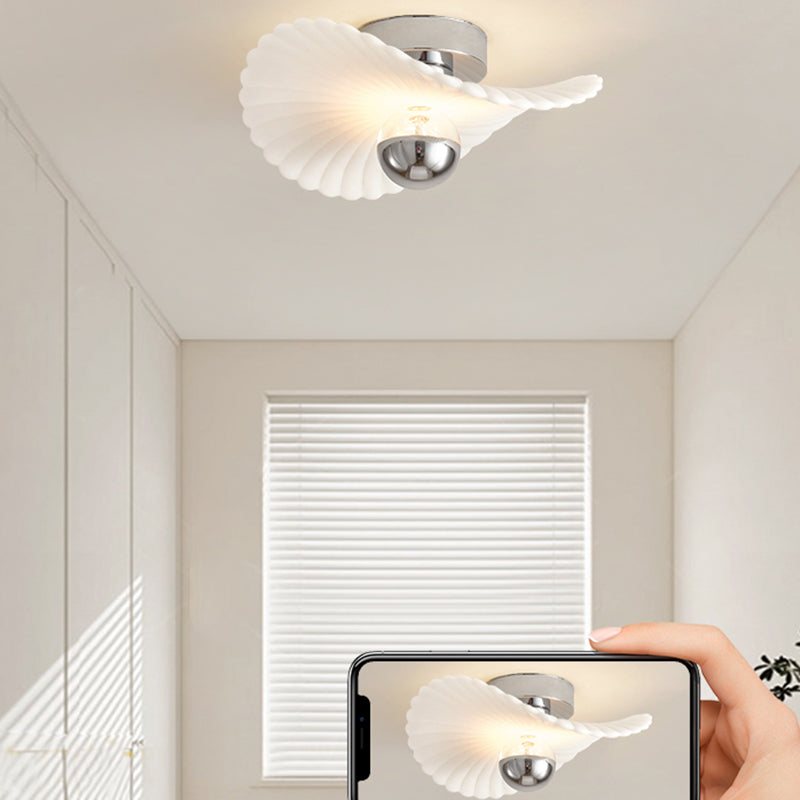 Modern Aluminum Flush Mount Lamp Acrylic Shade Led Flush Mount for Bedroom