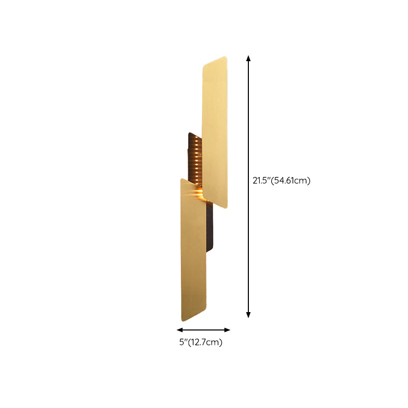 Metal Sconce Light Fixtures Gold Wall Mounted Lights for Bedroom