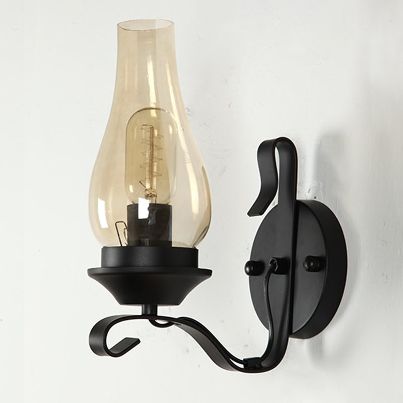 Industrial Metal Wall Sconce Lighting 1-Light Wall Mounted Lights for Dining Room