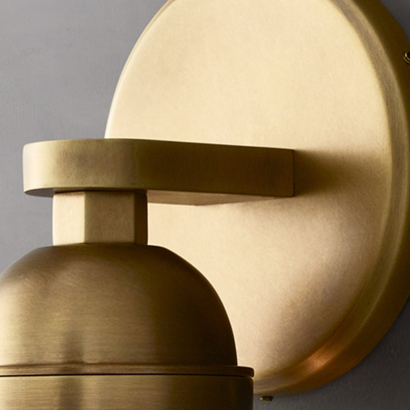 Modernism Glass Wall Mounted Sconce Gold/Black Wall Light for Foyer