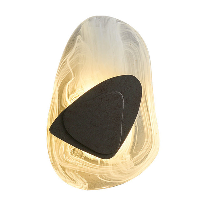 Glass Sconce Light Fixtures Black/Gold Wall Mounted Lights for Living Room