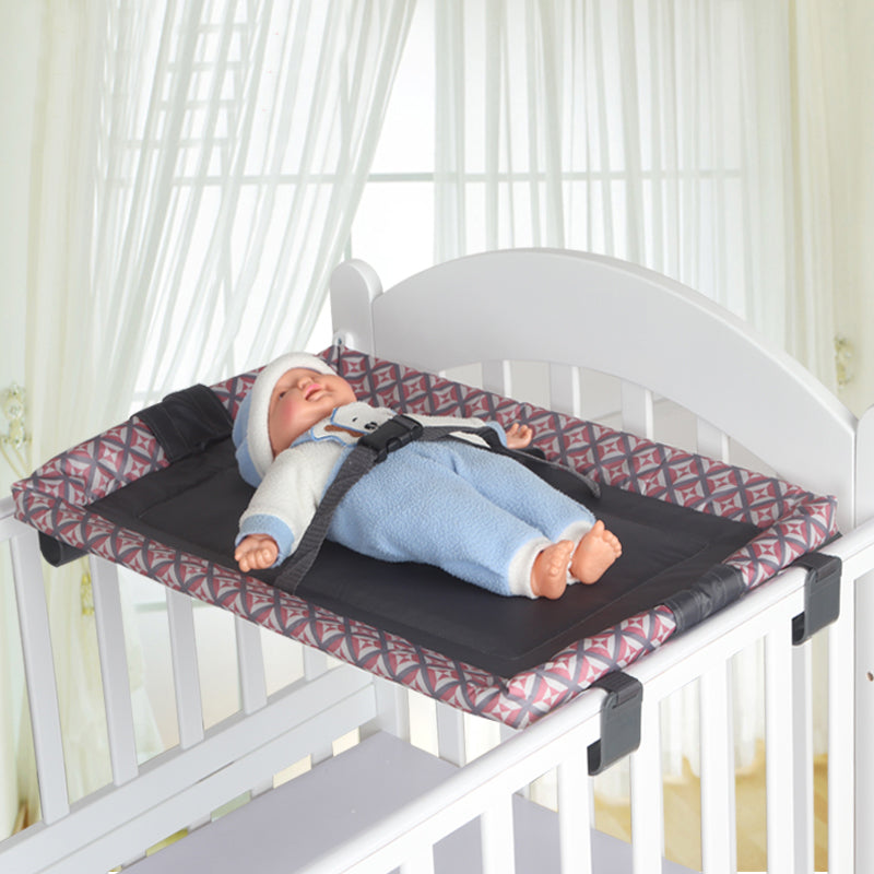 Matte Crib Top Changer Upholstered Changing Table with Seat Belt