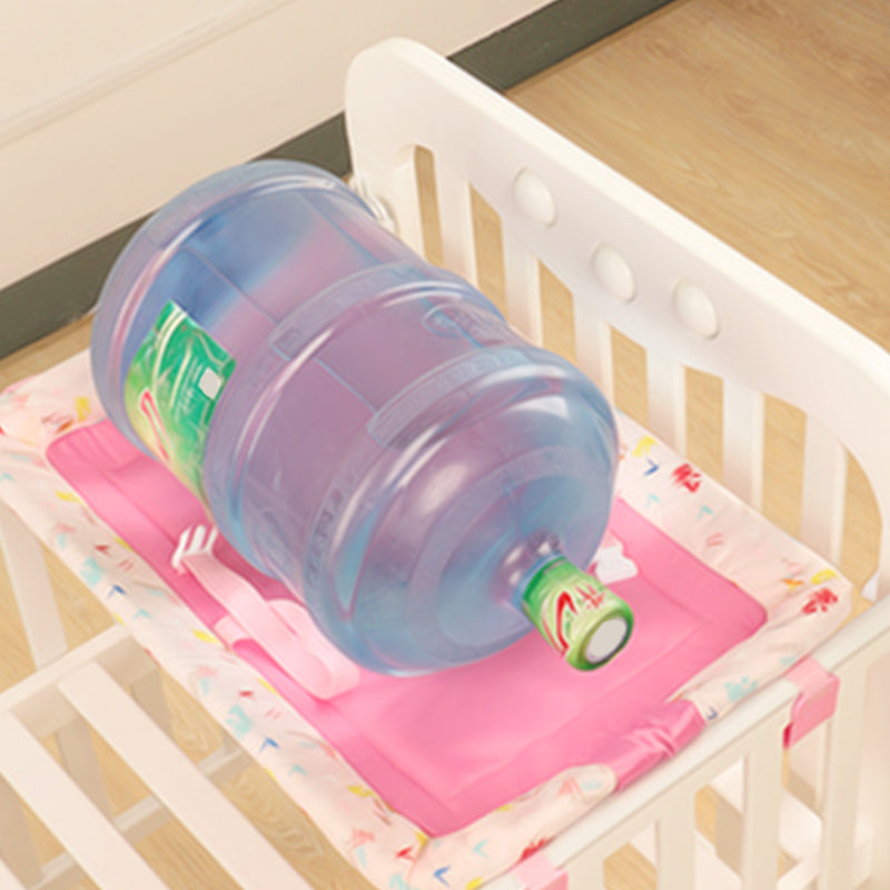 Matte Crib Top Changer Upholstered Changing Table with Seat Belt