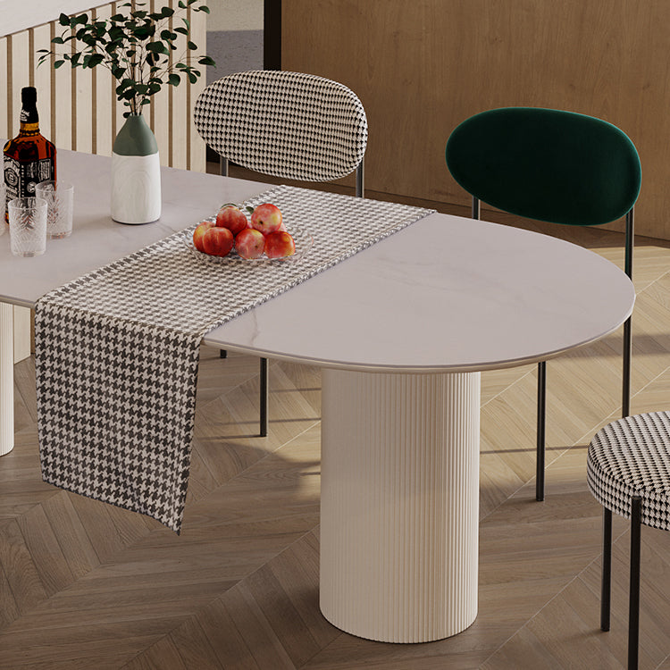 Free Form Dining Table for Home Modern Dinette Table with 3 Legs