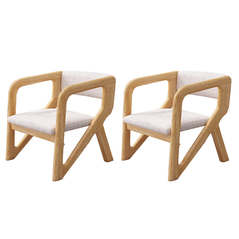 Open Back Arm Chairs Solid Wood Dining Chairs for Dining Room