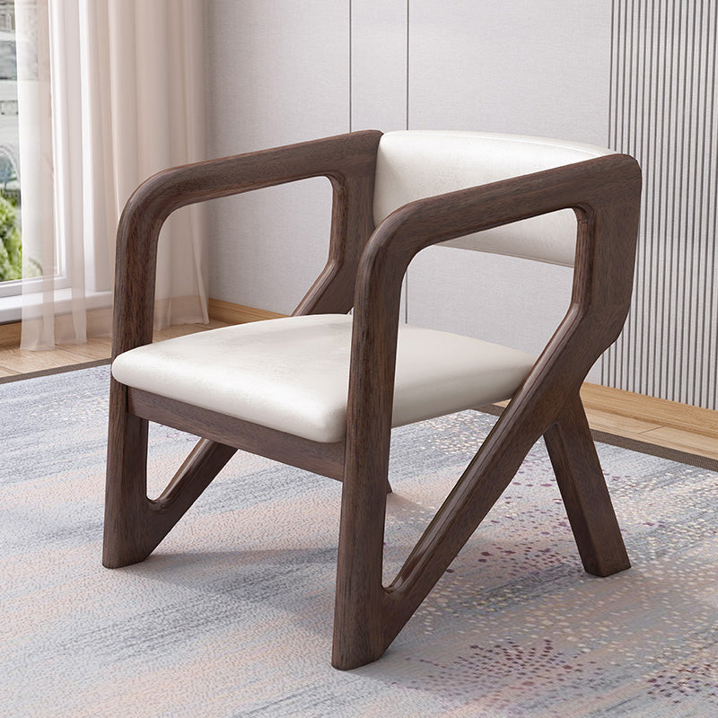 Open Back Arm Chairs Solid Wood Dining Chairs for Dining Room