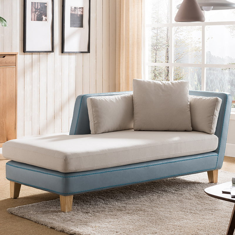 Scandinavian Upholstered Chaise Lounge Couch One Armed Chaise Lounge