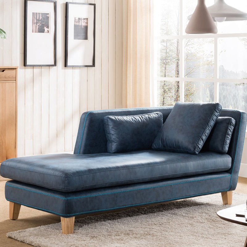 Scandinavian Upholstered Chaise Lounge Couch One Armed Chaise Lounge