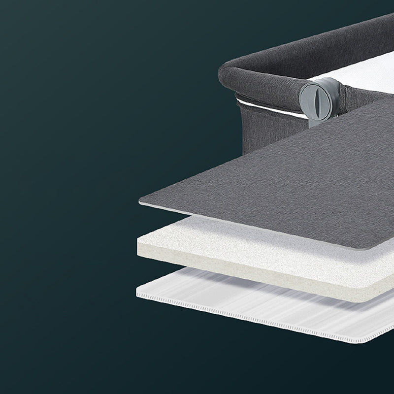 Baby Height Adjustable Bassine Rocking Fabric Beside Bassinet with Washable Mattress
