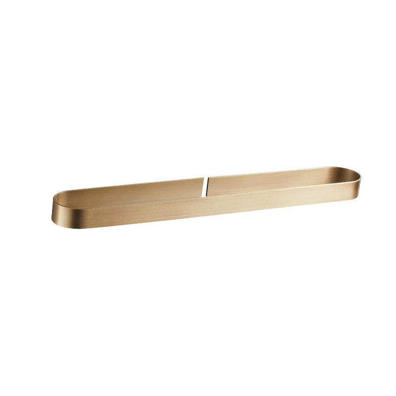 2 Piece Modern Bathroom Hardware Set in Gold/Black, Towel Bar