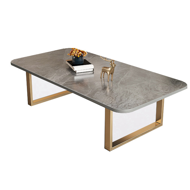 Slate Rectangular Coffee Table Trestle Coffee Cocktail Table
