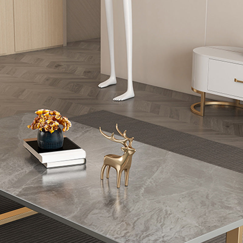 Slate Rectangular Coffee Table Trestle Coffee Cocktail Table