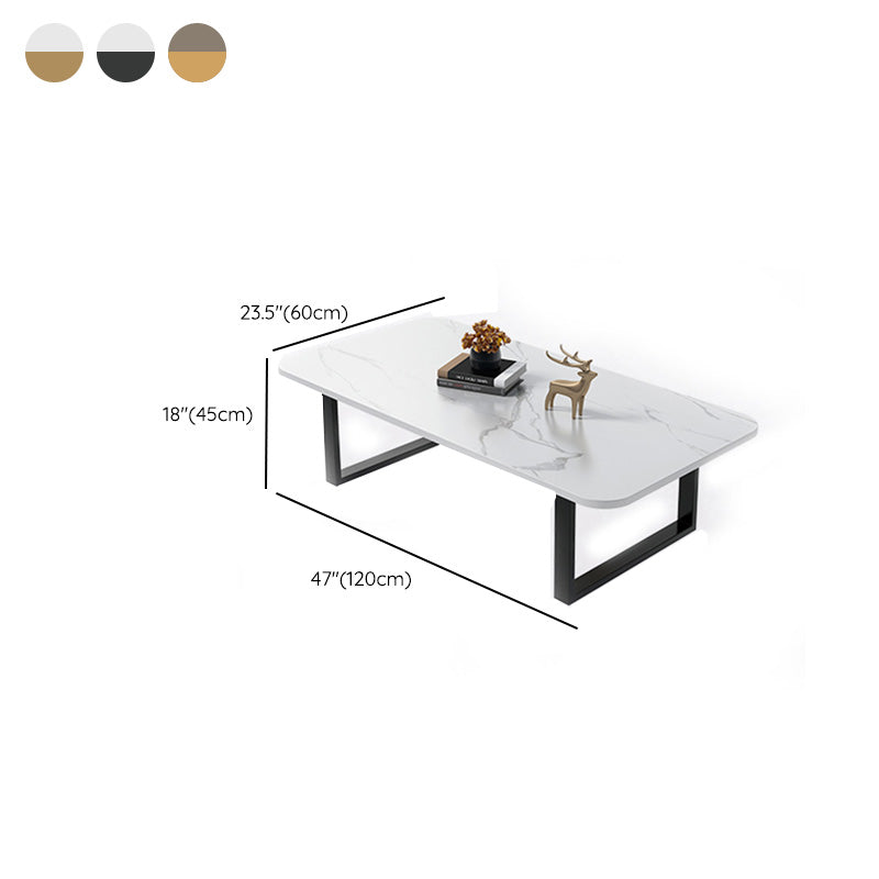 Slate Rectangular Coffee Table Trestle Coffee Cocktail Table