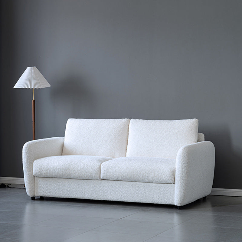 38" Wide Scandinavian Sofa Futon Foldable Upholstered Sleeper Sofa