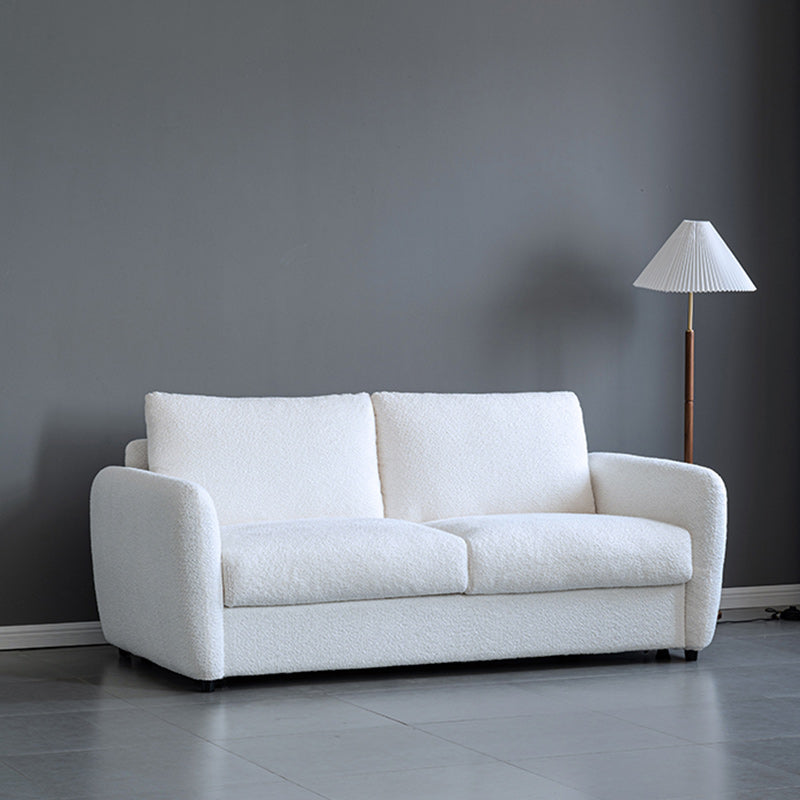 38" Wide Scandinavian Sofa Futon Foldable Upholstered Sleeper Sofa