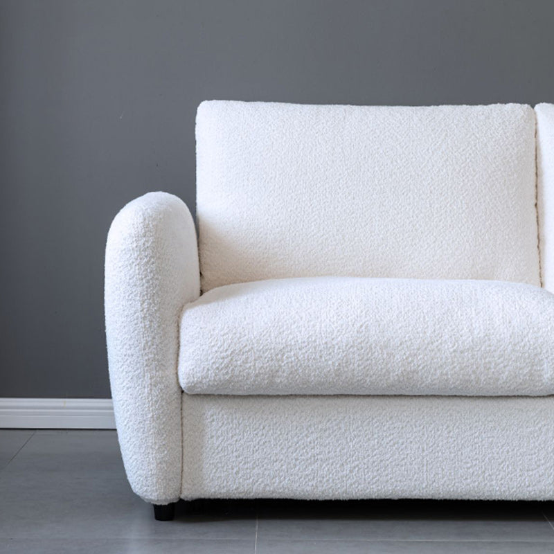 38" Wide Scandinavian Sofa Futon Foldable Upholstered Sleeper Sofa