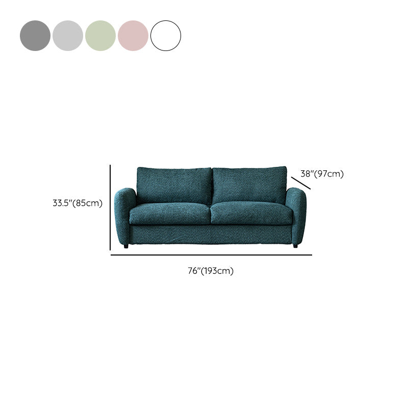 38" Wide Scandinavian Sofa Futon Foldable Upholstered Sleeper Sofa