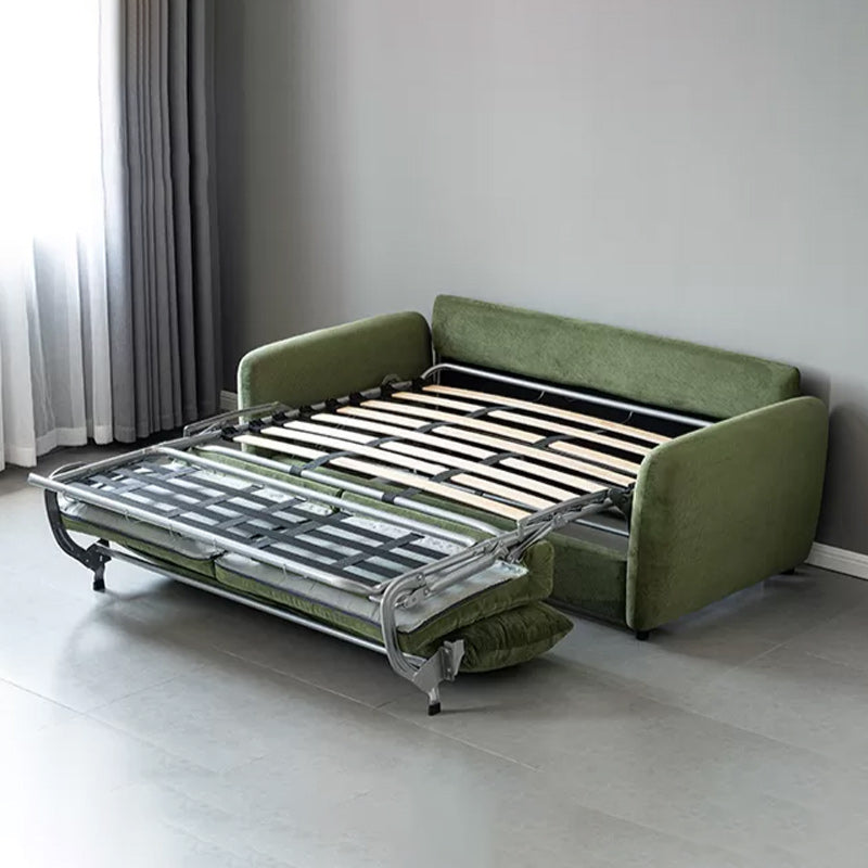 38" Wide Scandinavian Sofa Futon Corduroy Upholstered Sleeper Sofa