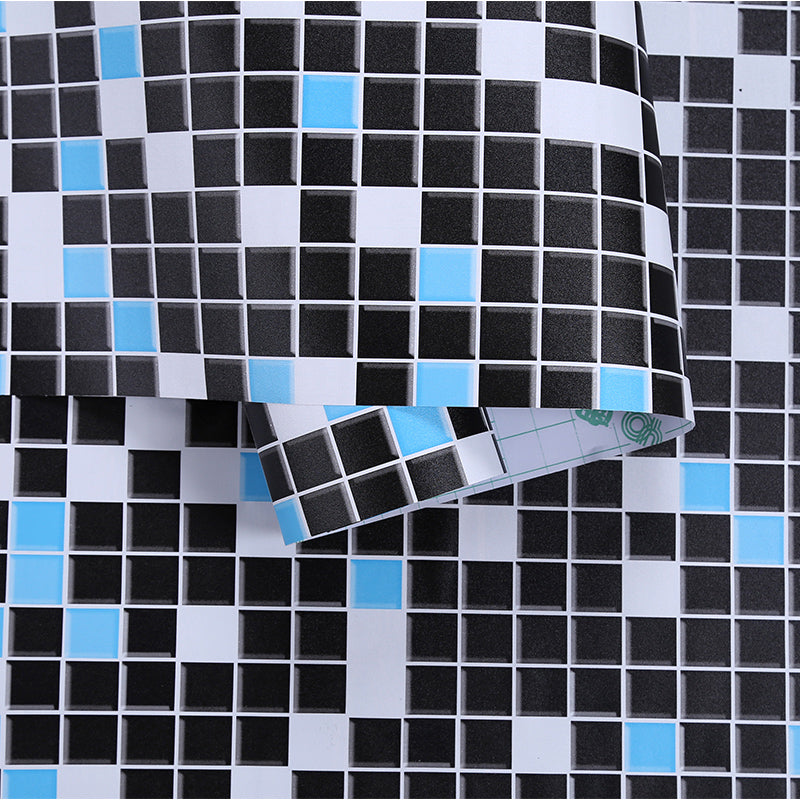 Colorful Mosaic Peel & Stick Tile Water-resistant Shower Wallpaper