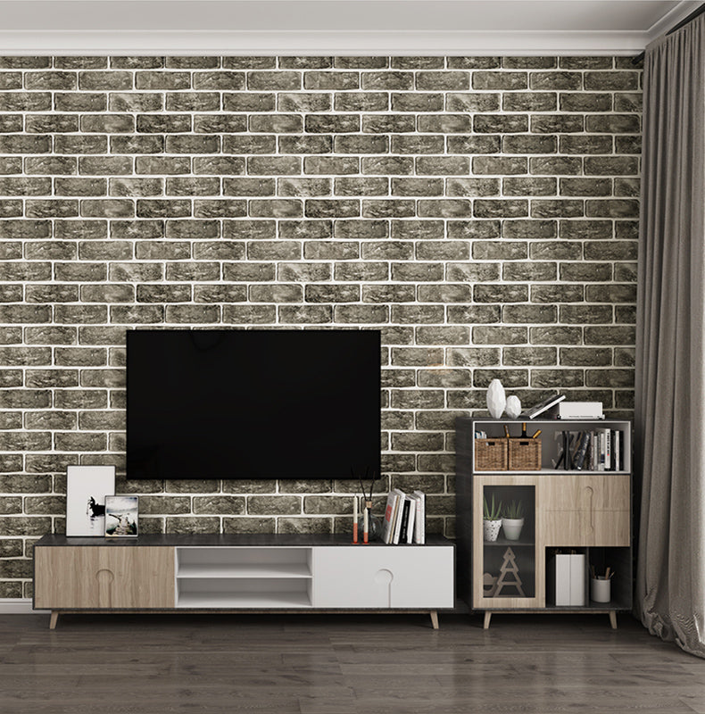 Brick Joint Peel & Stick Tile  12" x 24" Rectangular PVC Wallpaper