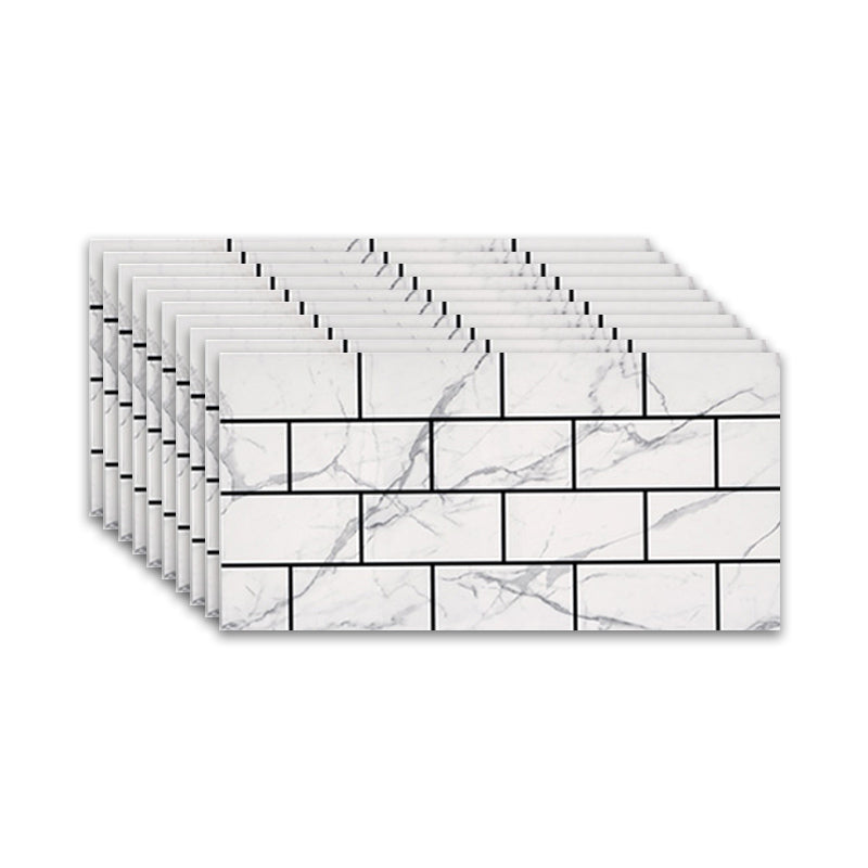 Brick Joint Peel & Stick Tile  12" x 24" Rectangular PVC Wallpaper