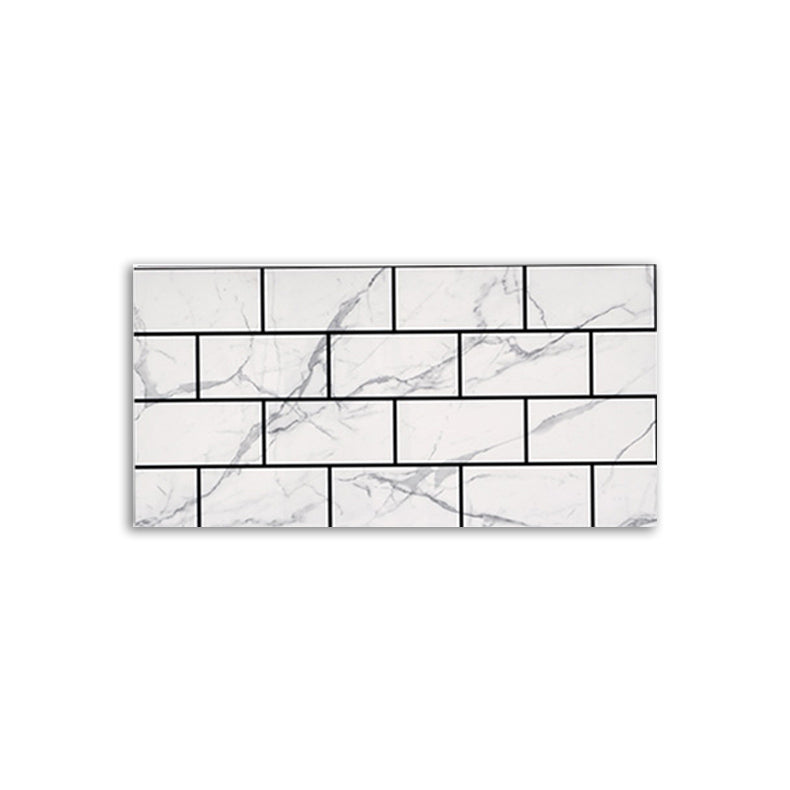 Brick Joint Peel & Stick Tile  12" x 24" Rectangular PVC Wallpaper