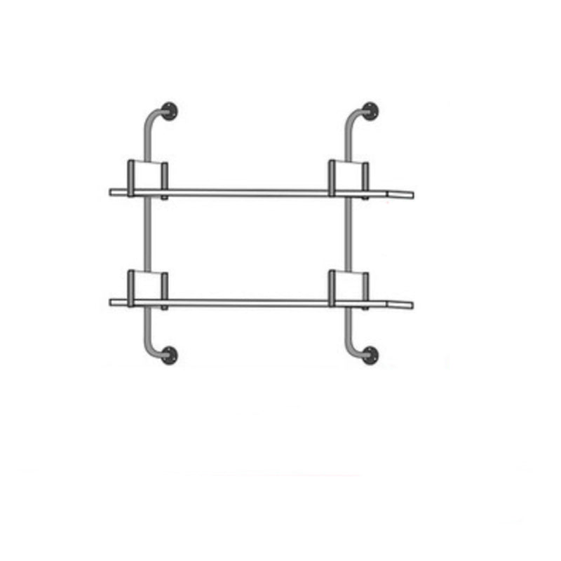 Contemporary White Bookcase Floating Closed Back Bookshelf with Shelves