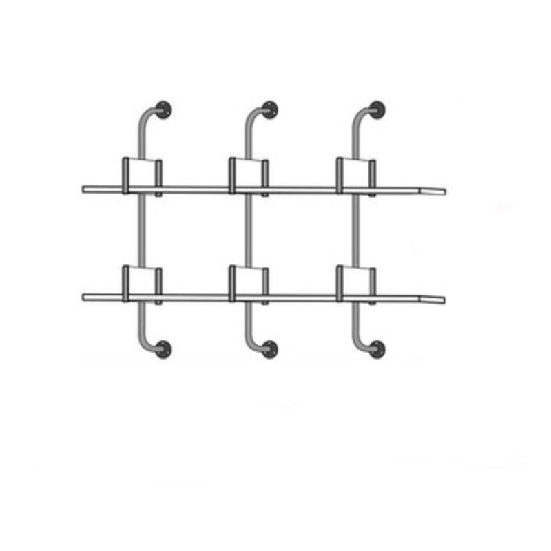 Contemporary White Bookcase Floating Closed Back Bookshelf with Shelves