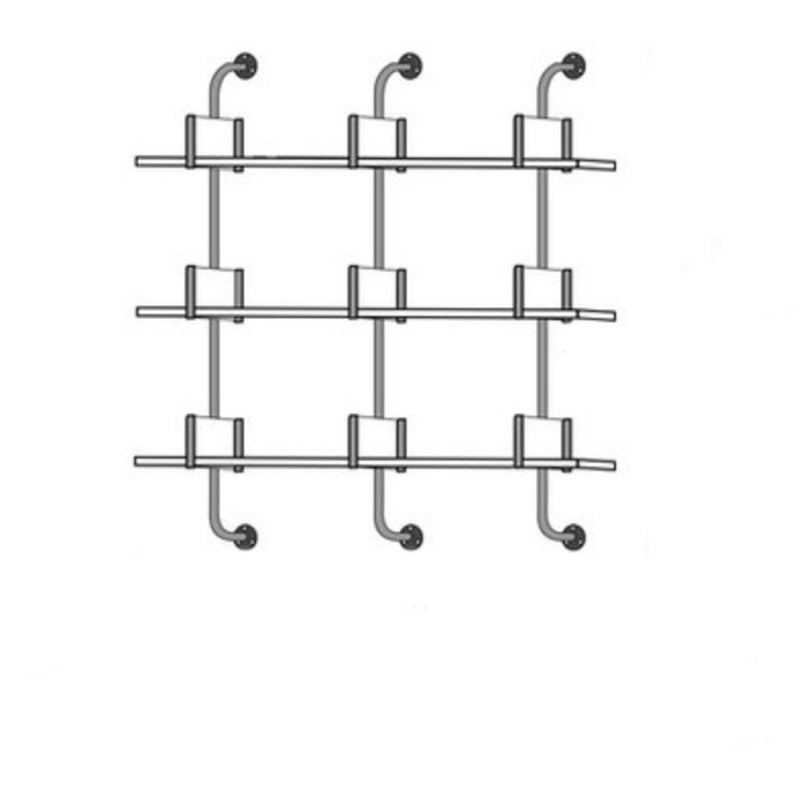 Contemporary White Bookcase Floating Closed Back Bookshelf with Shelves