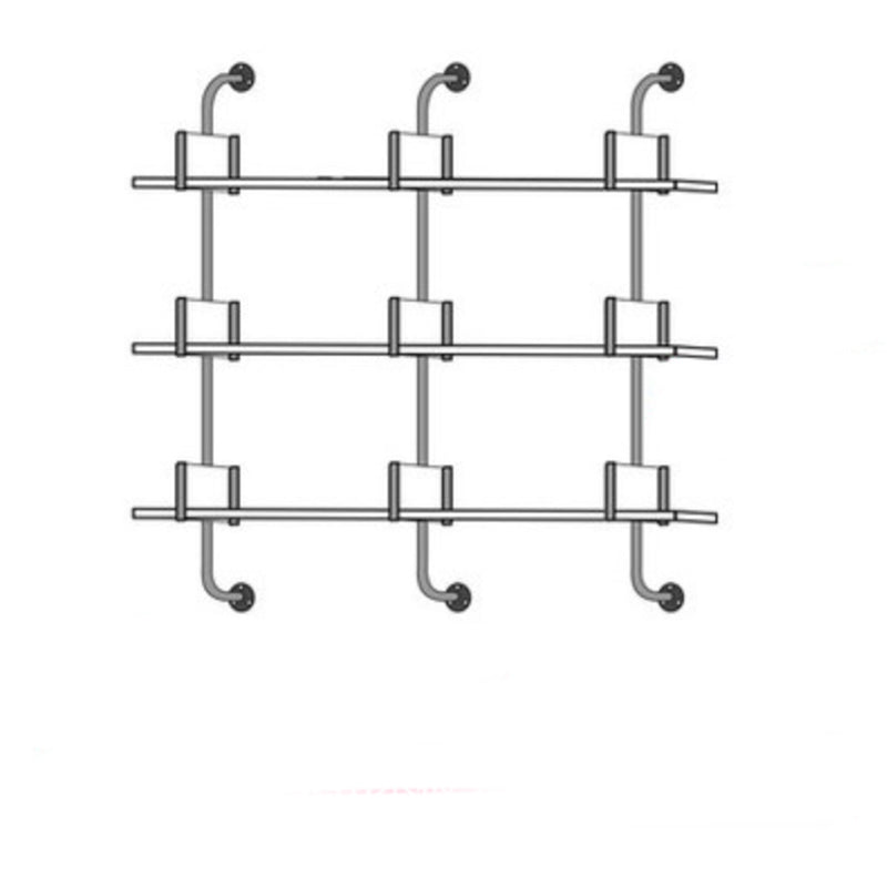Contemporary White Bookcase Floating Closed Back Bookshelf with Shelves