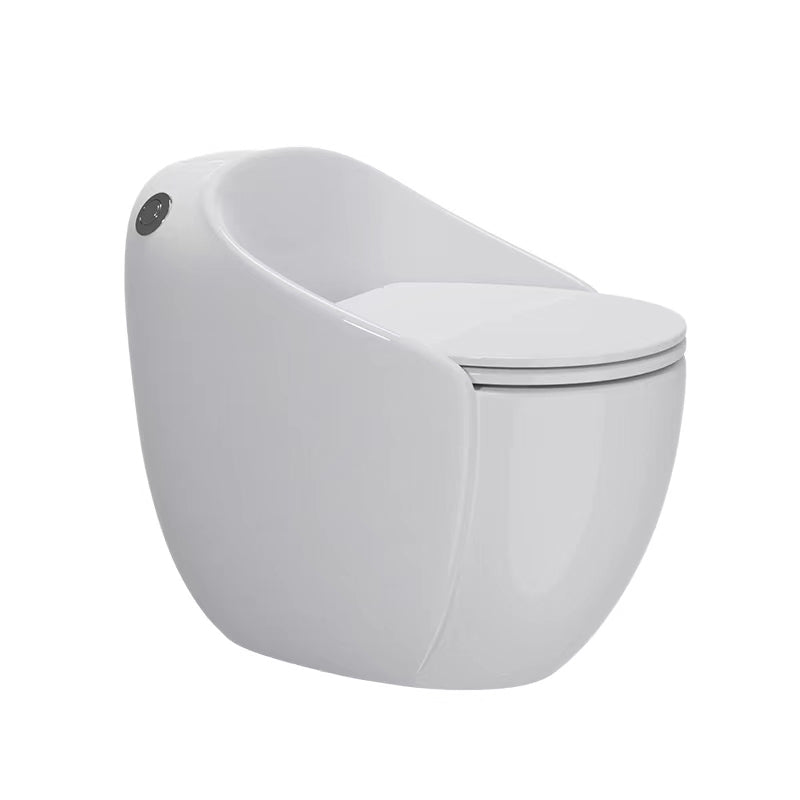 Modern Floor Mount Flush Toilet Ceramic Siphon Jet Urine Toilet with Seat for Bathroom