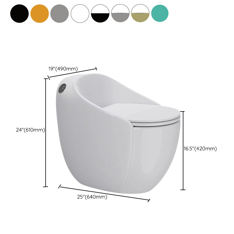 Contemporary Floor Mounted Toilet Seat Included Urine Toilet for Bathroom