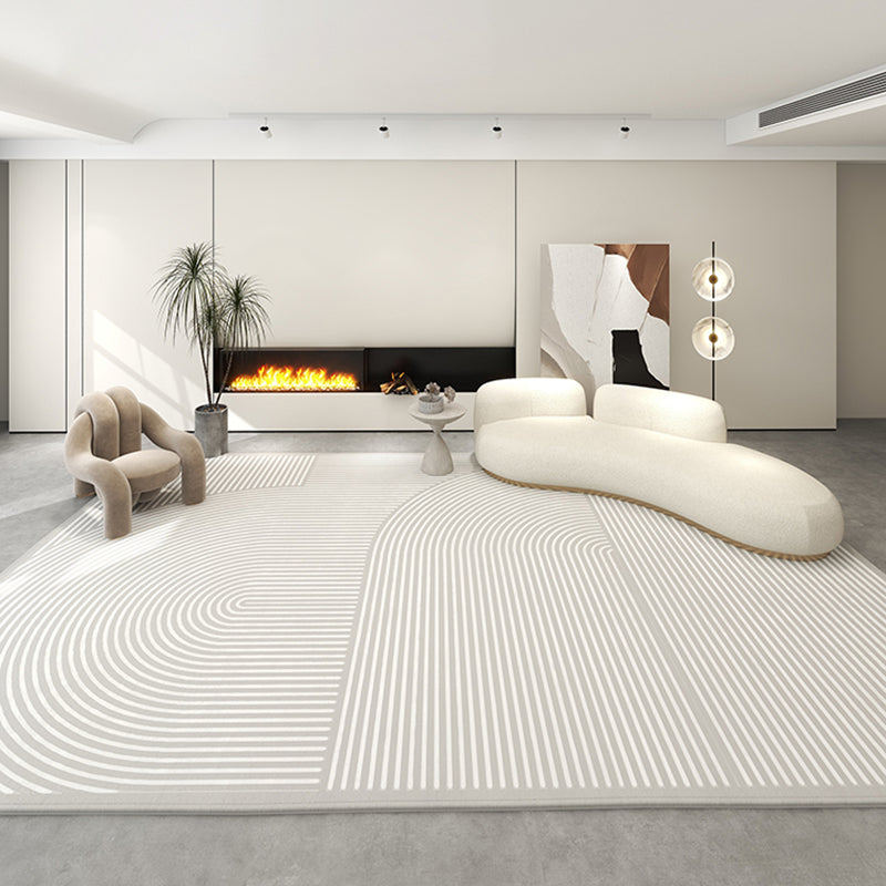 Abstract Pattern Rug Rectangle Polyster Modern Carpet Bedroom Room Non-Slip Backing Rug