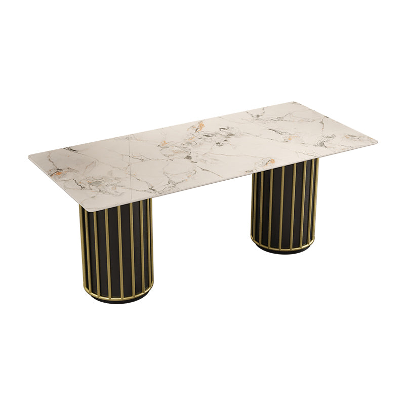 Glam Stone Furniture 1/5 Pcs Standard Height Dining Room Furniture Set for Home