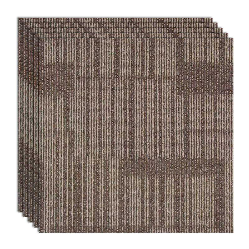 Carpet Tile Non-Skid Fade Resistant Geometry Loose Lay Dining Room Carpet Tiles