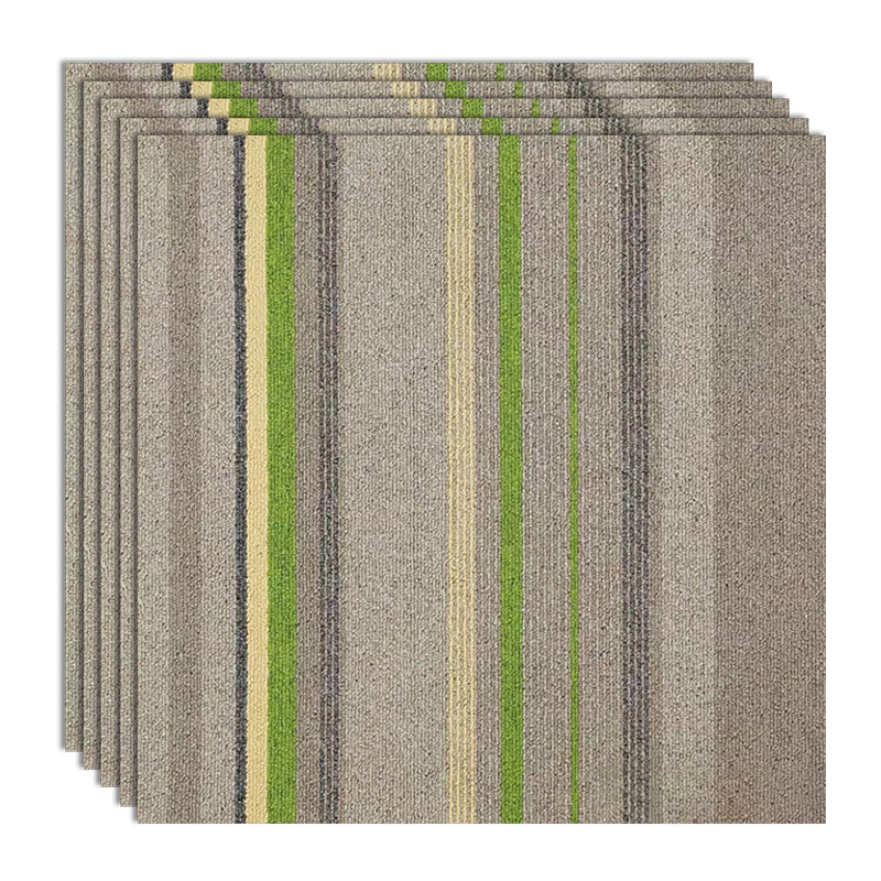 Carpet Tile Non-Skid Fade Resistant Geometry Loose Lay Dining Room Carpet Tiles