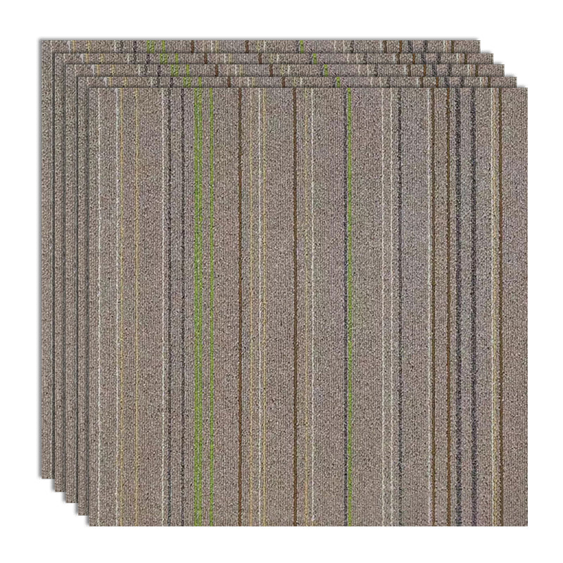 Carpet Tile Non-Skid Fade Resistant Geometry Loose Lay Dining Room Carpet Tiles