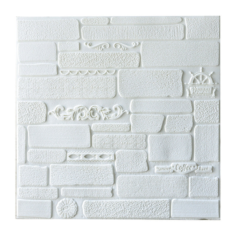 Modern Wall Paneling Peel and Stick Brick 3D Print Waterproof Wall Panel