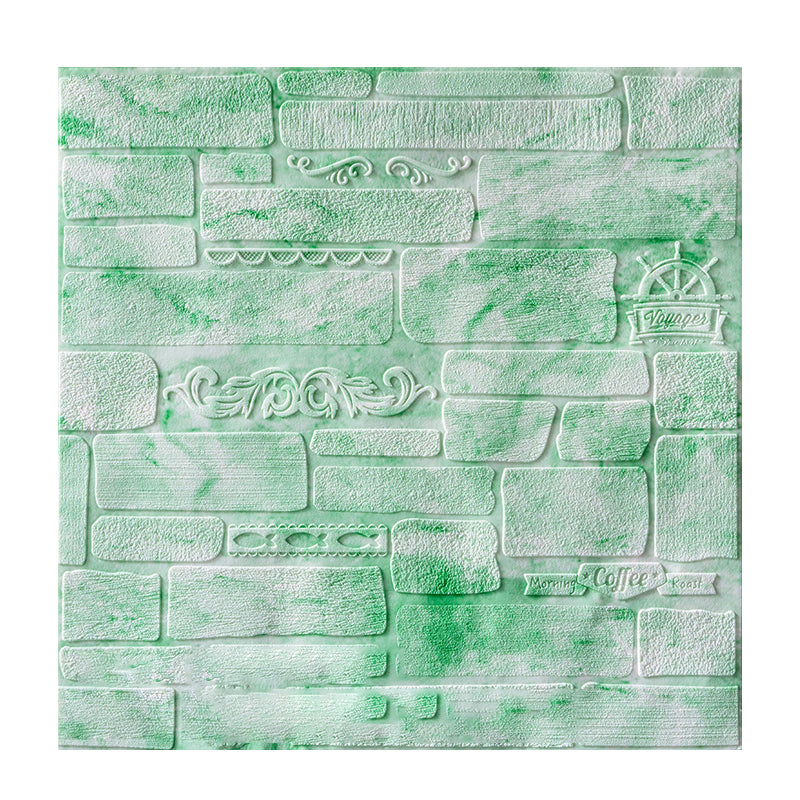 Modern Wall Paneling Peel and Stick Brick 3D Print Waterproof Wall Panel